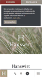 Mobile Screenshot of hanswirt.com