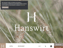 Tablet Screenshot of hanswirt.com